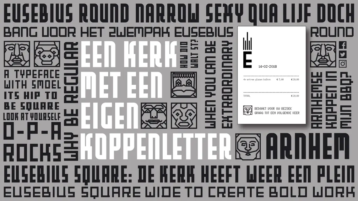 Font Eusebius huisstijl